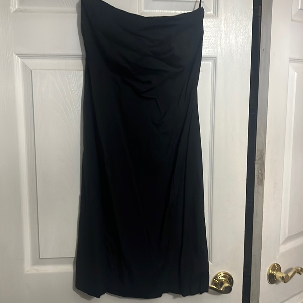 Gap black stretch strapless summer dress
